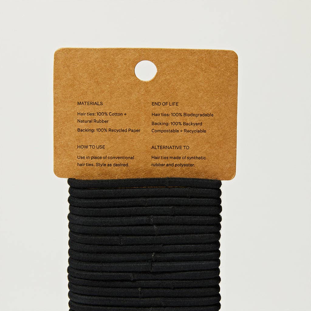 Package Free Biodegradable Hair Ties Pack