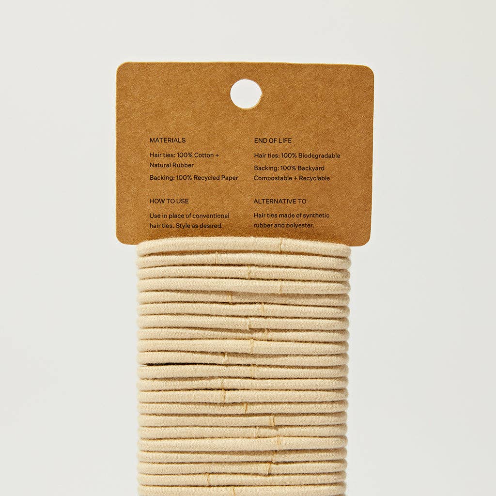 Package Free Biodegradable Hair Ties Pack